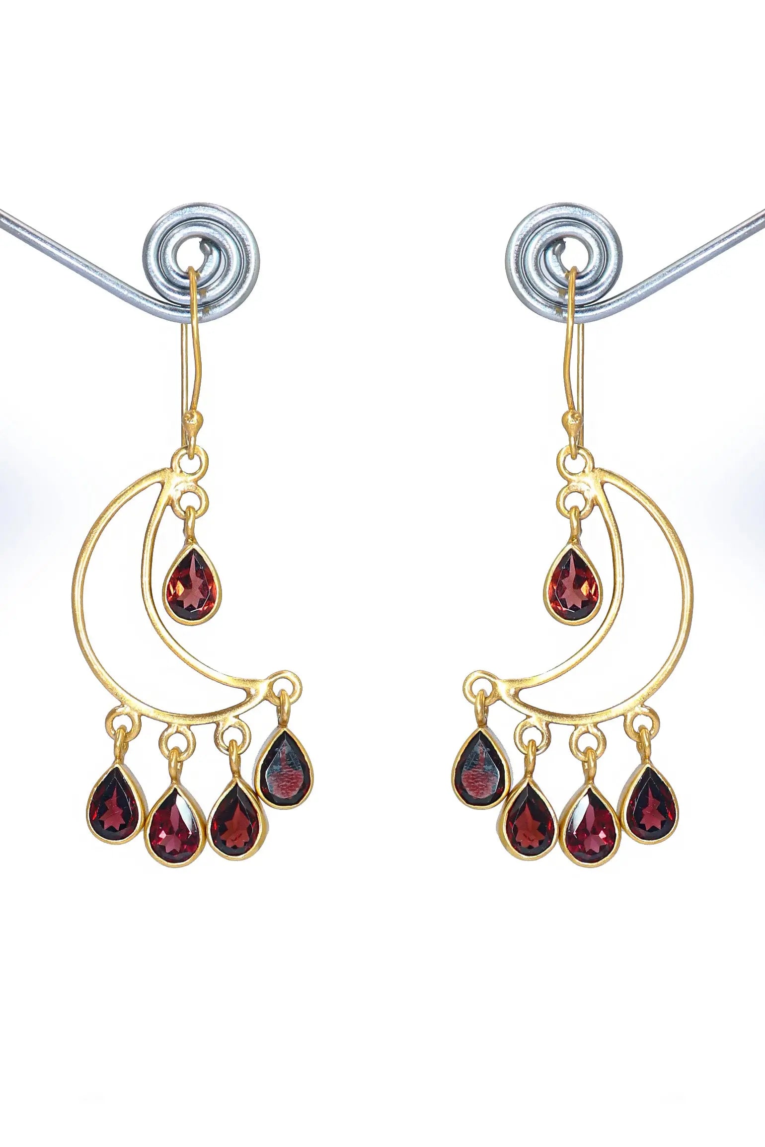 Timeless Beauty Handcrafted Garnet Gemstone Earrings for Every Occasion VJewels