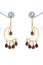 Timeless Beauty Handcrafted Garnet Gemstone Earrings for Every Occasion VJewels