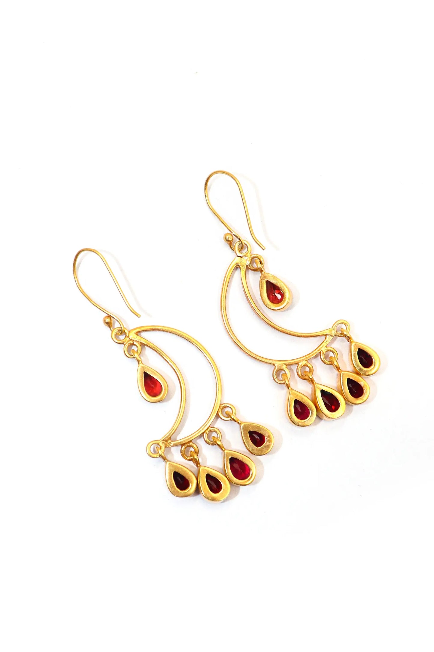 Timeless Beauty Handcrafted Garnet Gemstone Earrings for Every Occasion VJewels