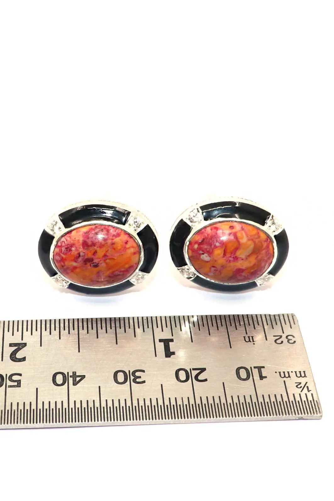 Turquoise Gemstone with cz Stanning Men's cufflinks Jewelry VJewels