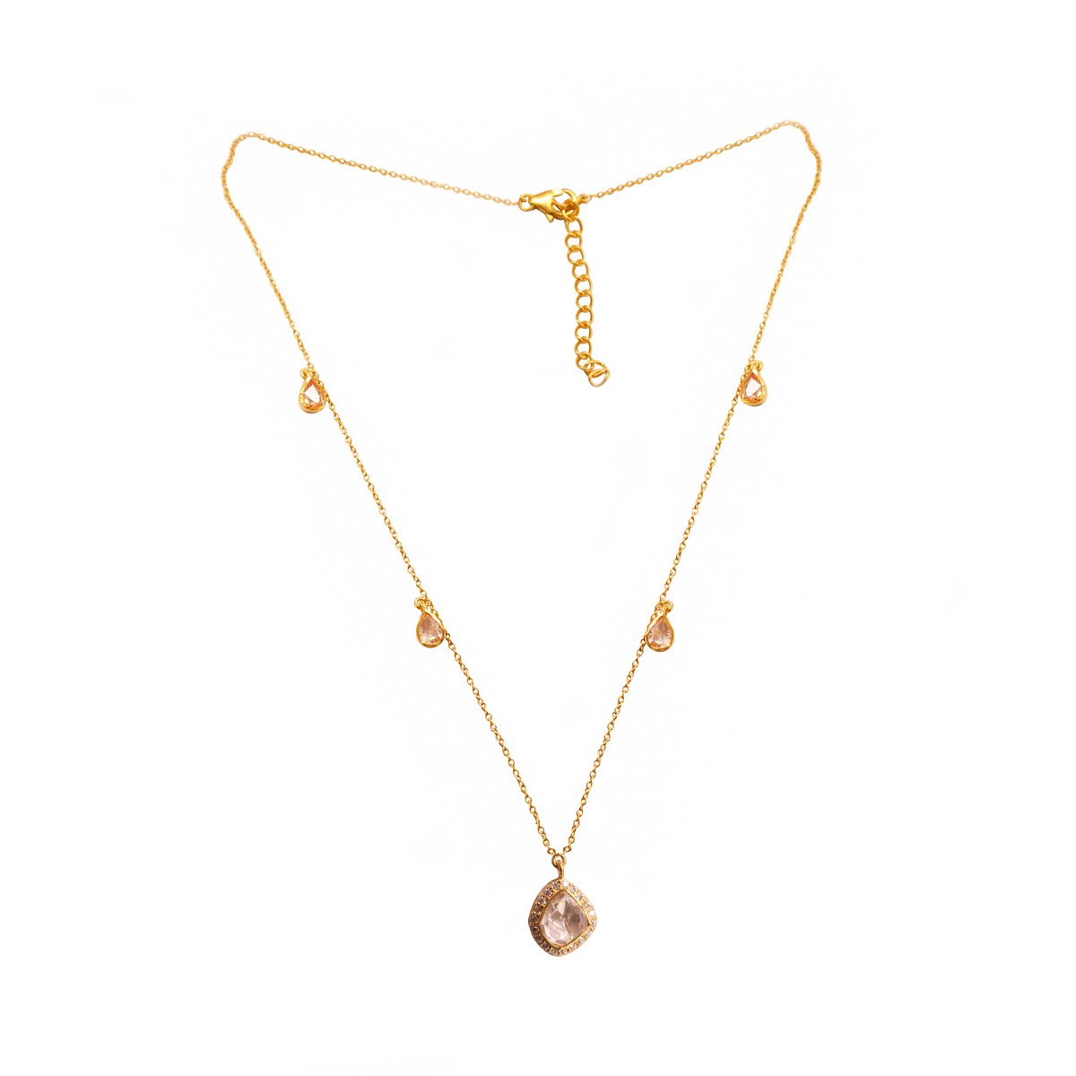Moissanite Gold Plated Necklace II