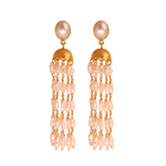 Pearl Sovereign Gold Long Earring