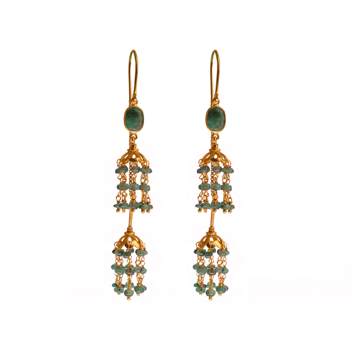 Emerald Royalty Sui Dhaga Earring