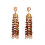 Tourmaline & Pearl Regal Drop Earring