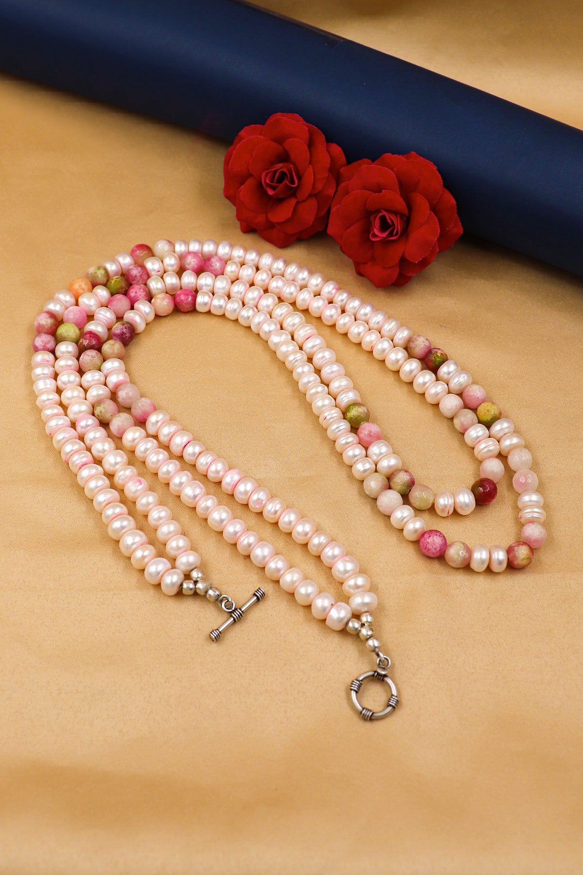 Agate & Pearl Royalty Necklace