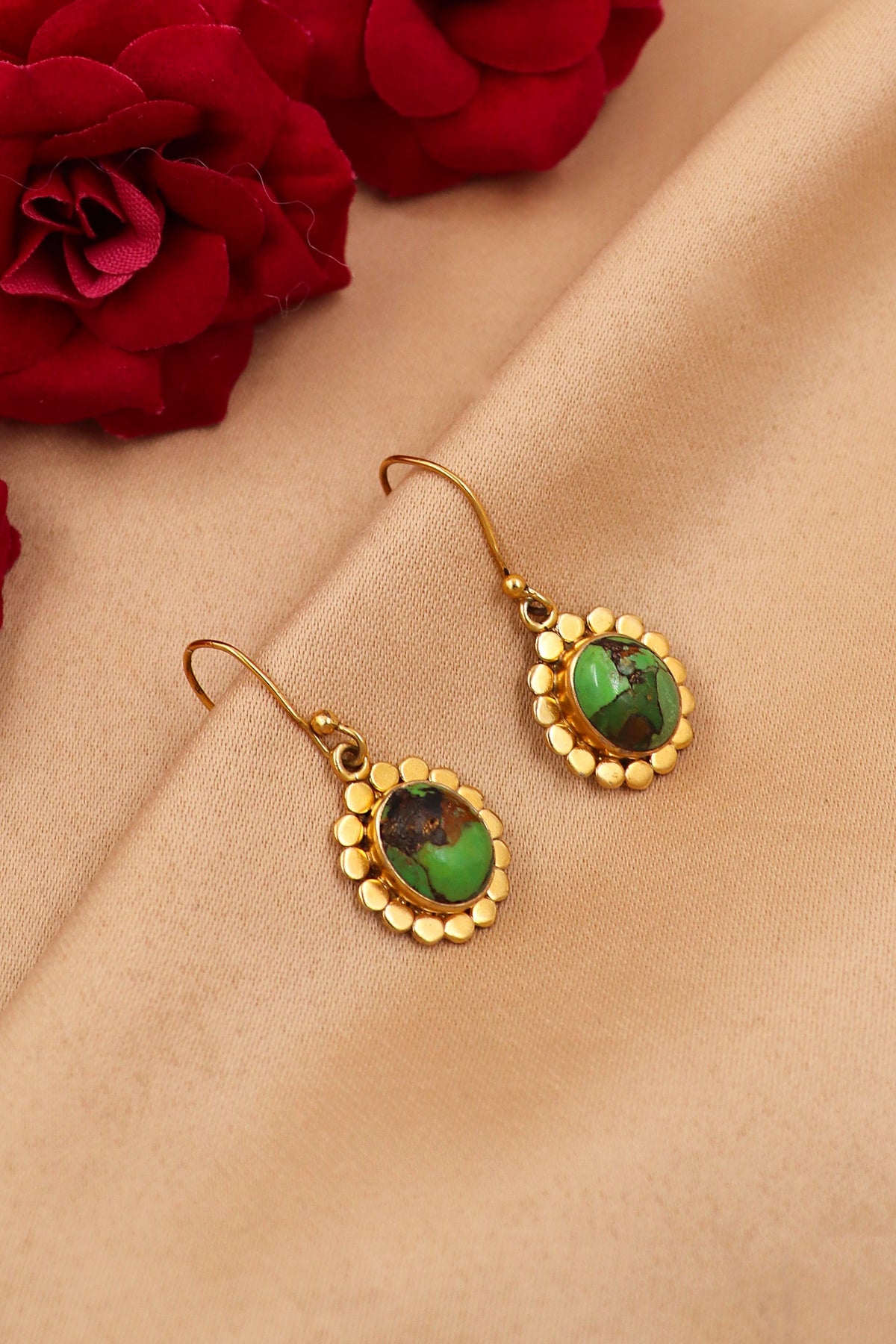 Green Turquoise Royal Dangle Earring