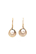 Pearl Royalty Gold Dangle Earring