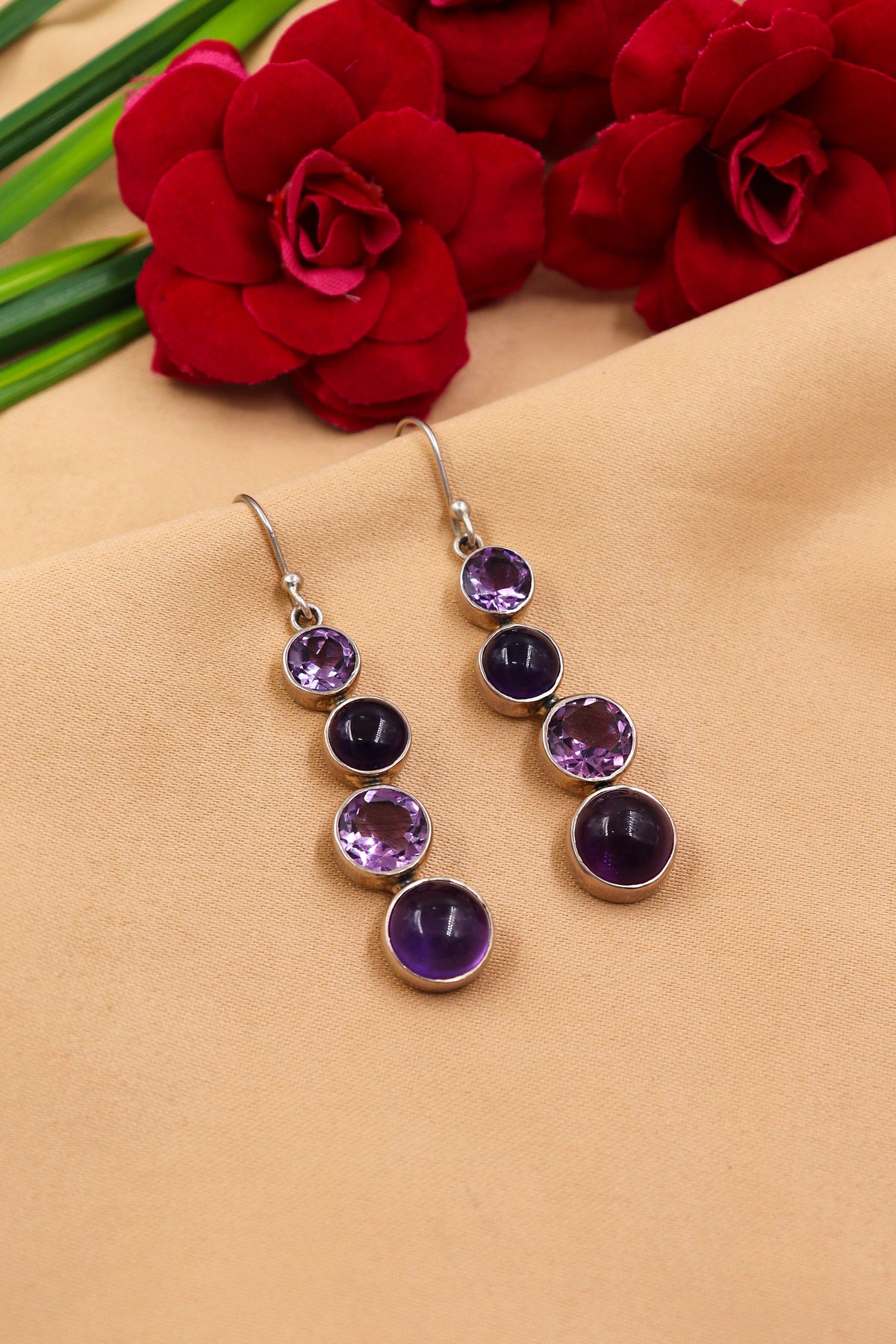 925 Silver Amethyst Regal Earring