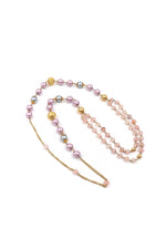Rose Quartz & Pearl Regal Necklace
