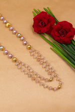 Rose Quartz & Pearl Regal Necklace