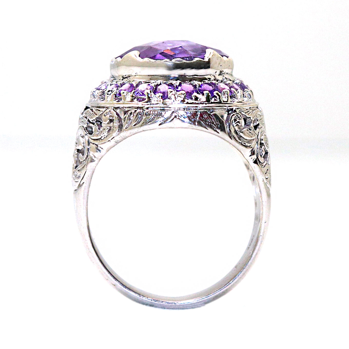 Designer Amethyst Gemstone Ring for Women