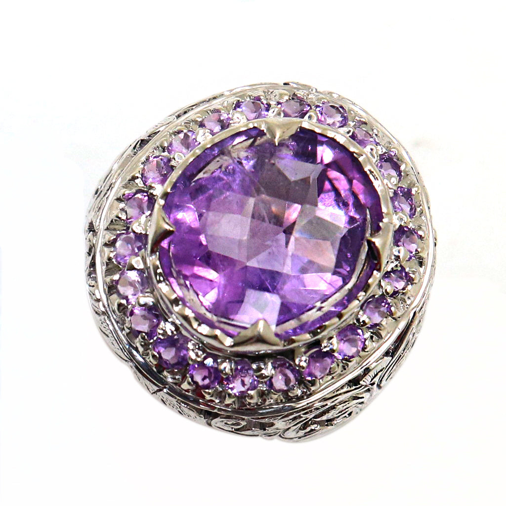 Designer Amethyst Gemstone Ring for Women