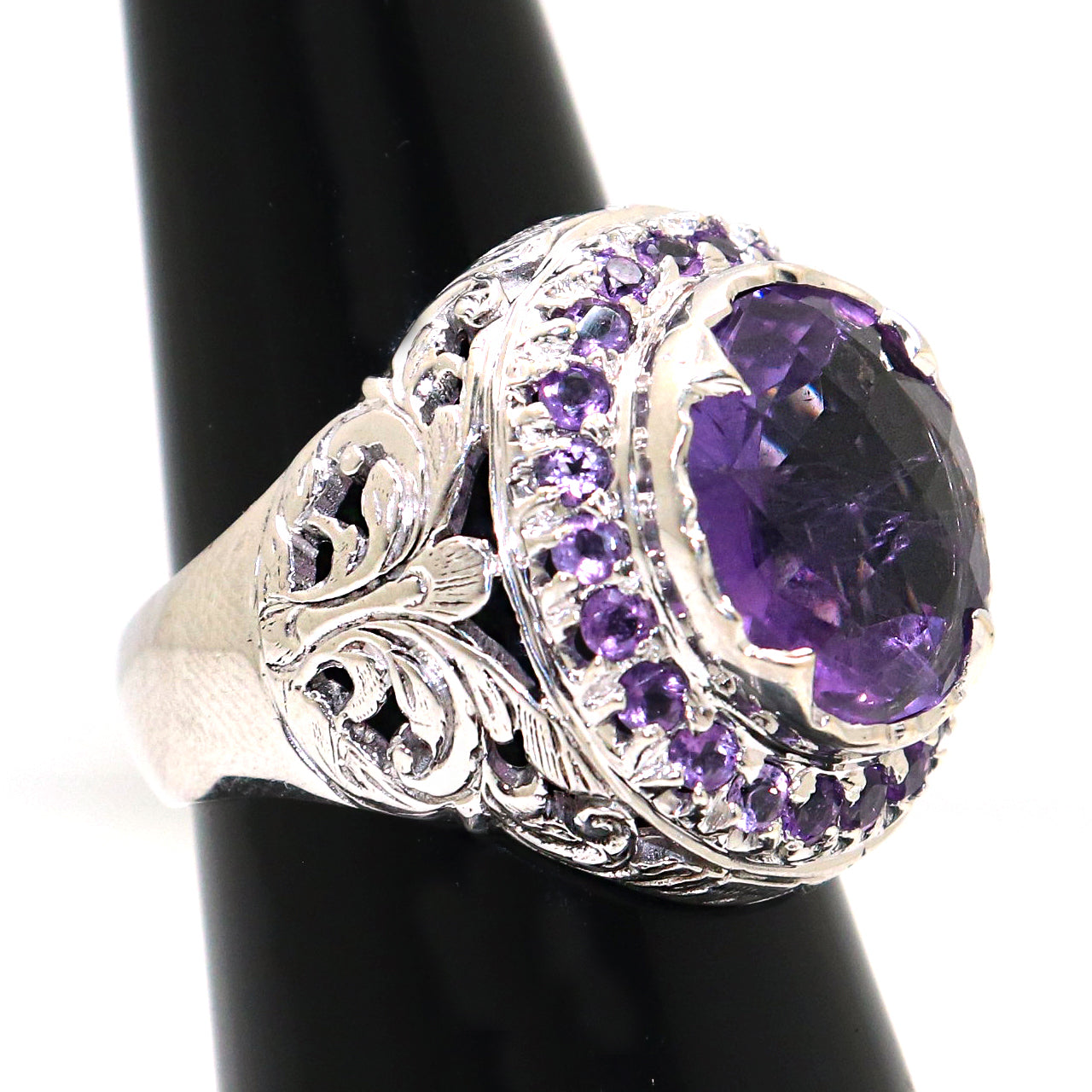 Designer Amethyst Gemstone Ring for Women