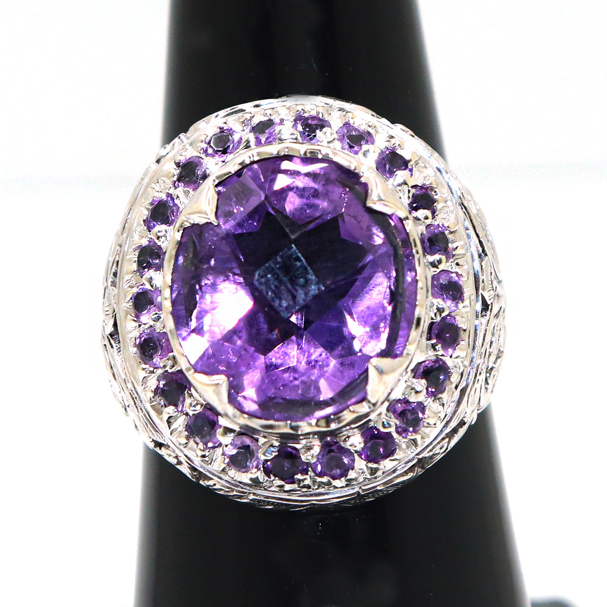 Designer Amethyst Gemstone Ring for Women