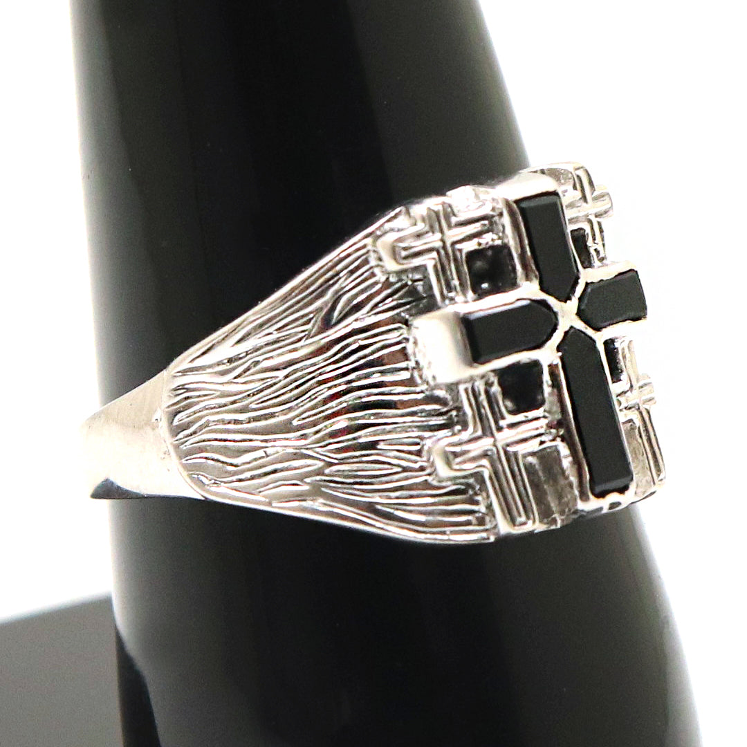 Onyx Opal Ring