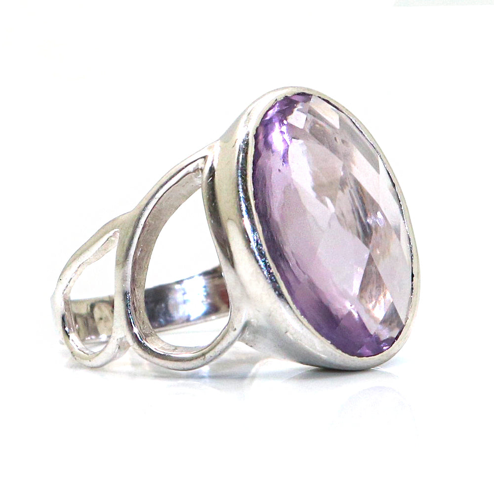 Designer Amethyst Gemstone Ring for Wedding Guests and Bridesmaids