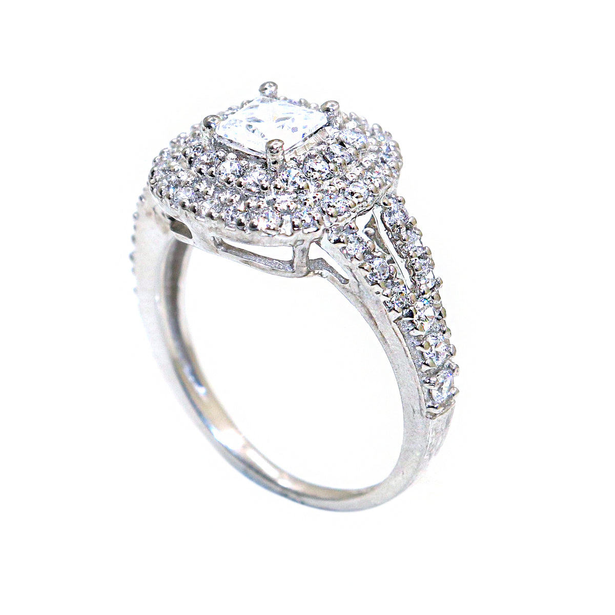 Moissanite & Zircon Dazzle Ring