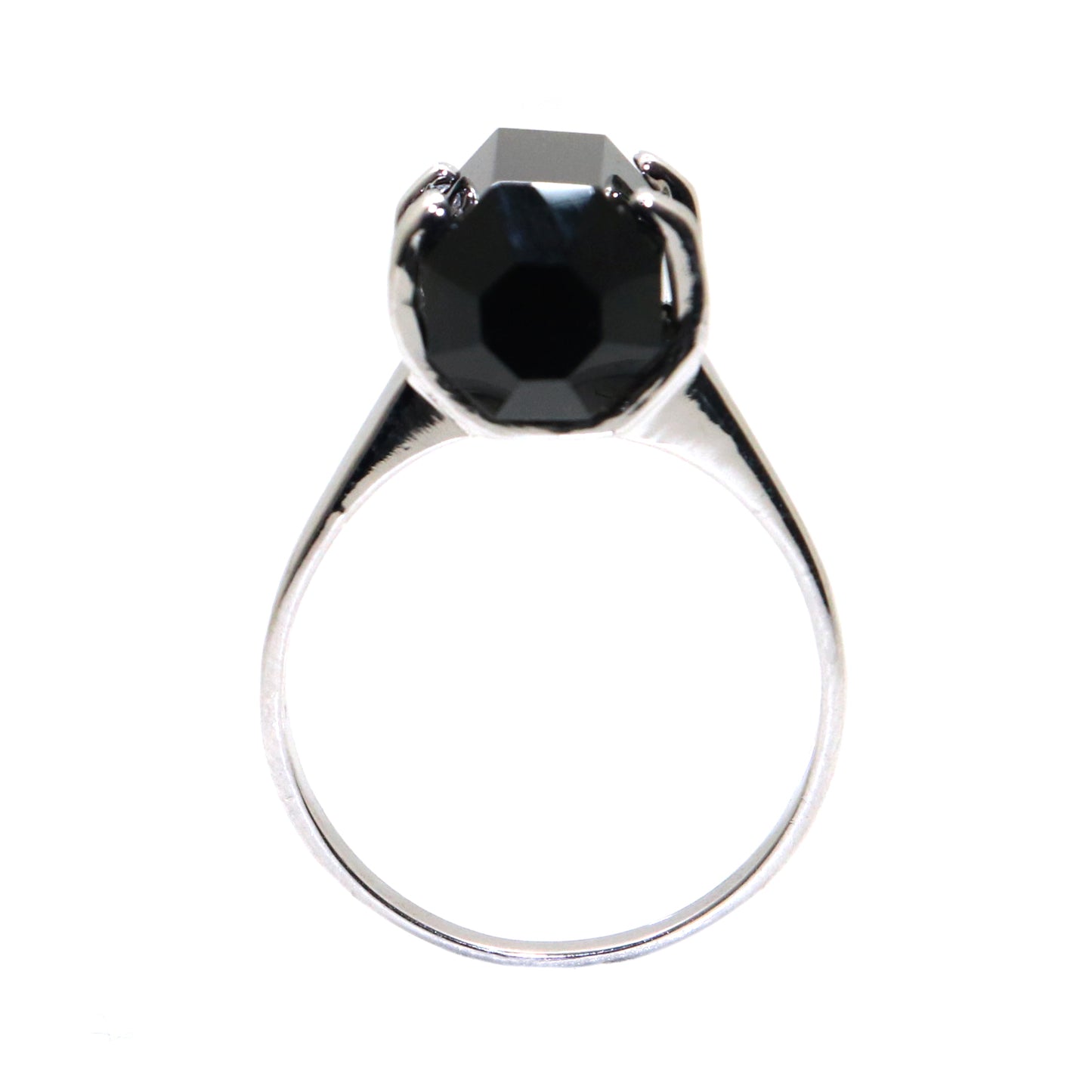 Stunning Wedding Band with Intricate Black Onyx Stonework Jewelry