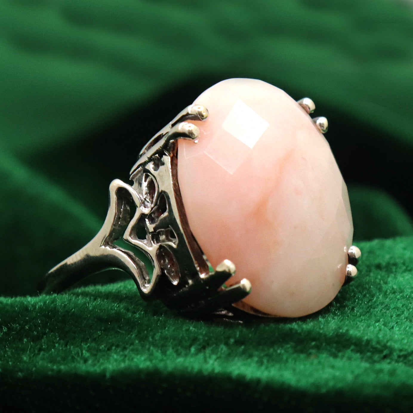 Gorgeous Pink Opal Gemstone Ring – A Bridal Jewelry Essential