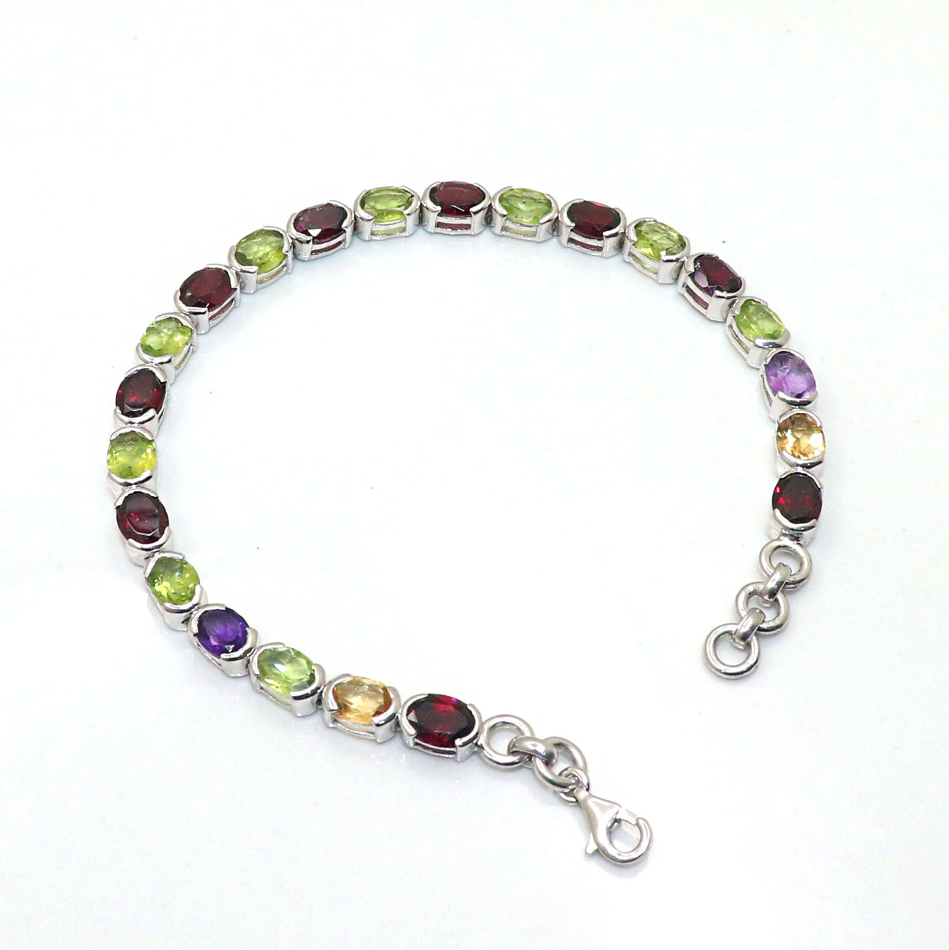 Beautifully aligned Multi Gemstone Bracelet Jewelry