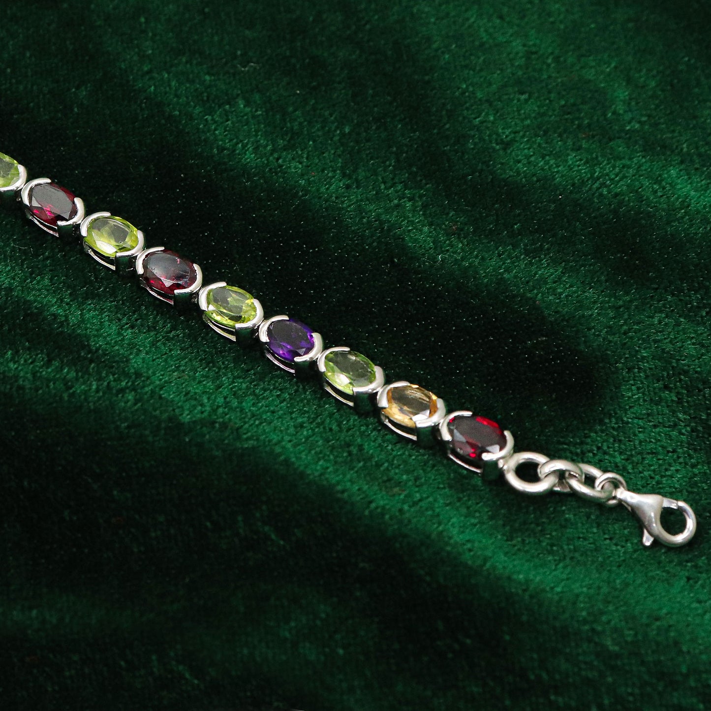 Beautifully aligned Multi Gemstone Bracelet Jewelry