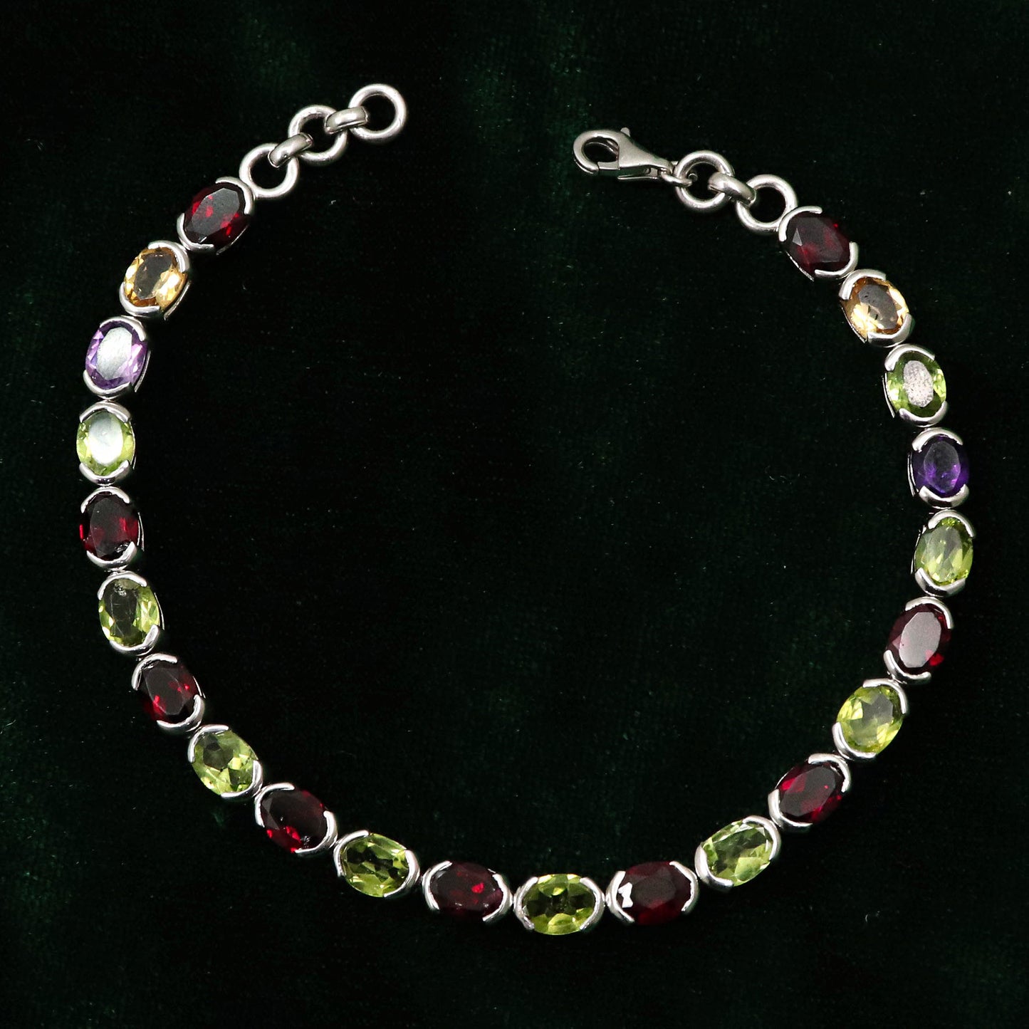 Beautifully aligned Multi Gemstone Bracelet Jewelry