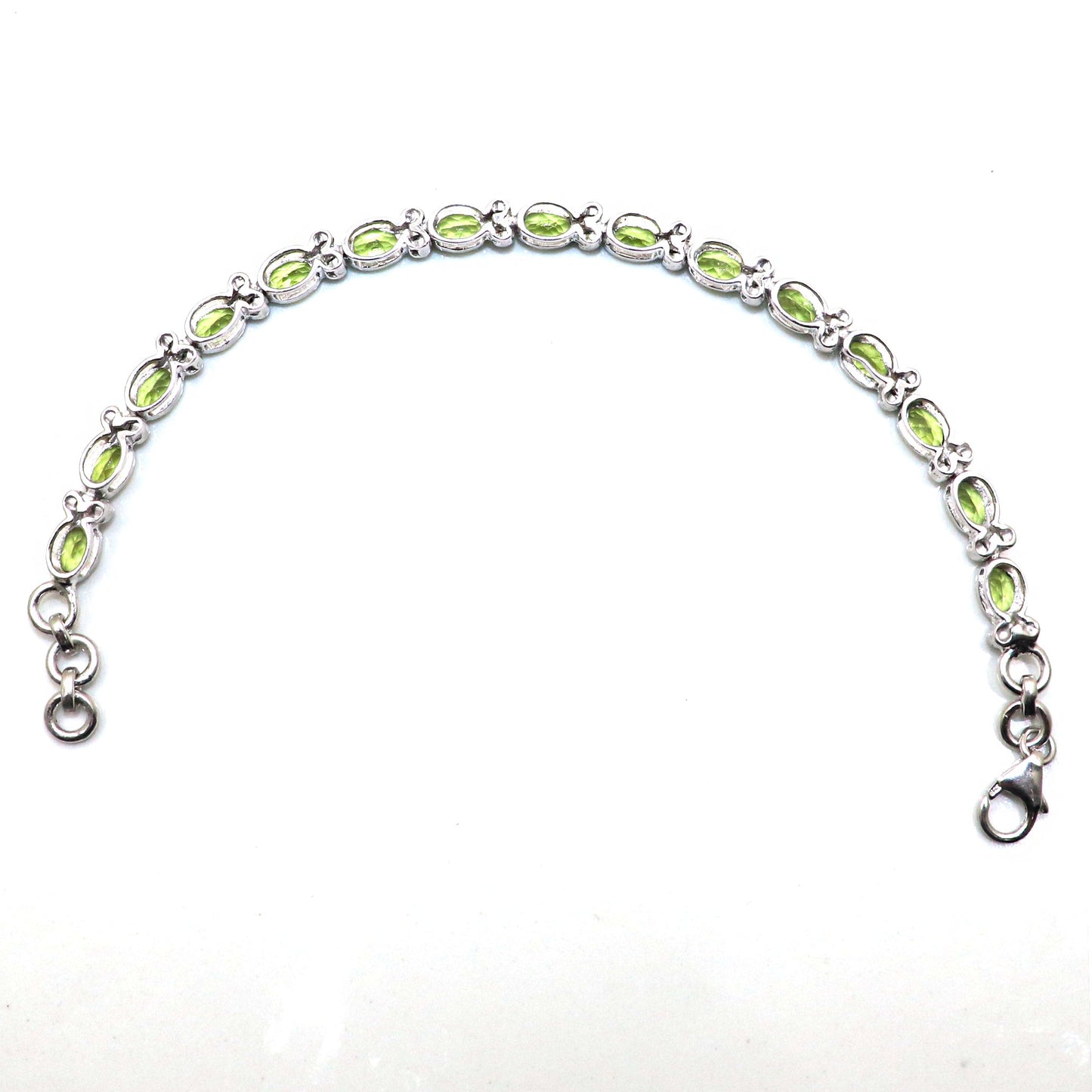 Peridot Gemstone with CZ Bracelets for Everyday Glam