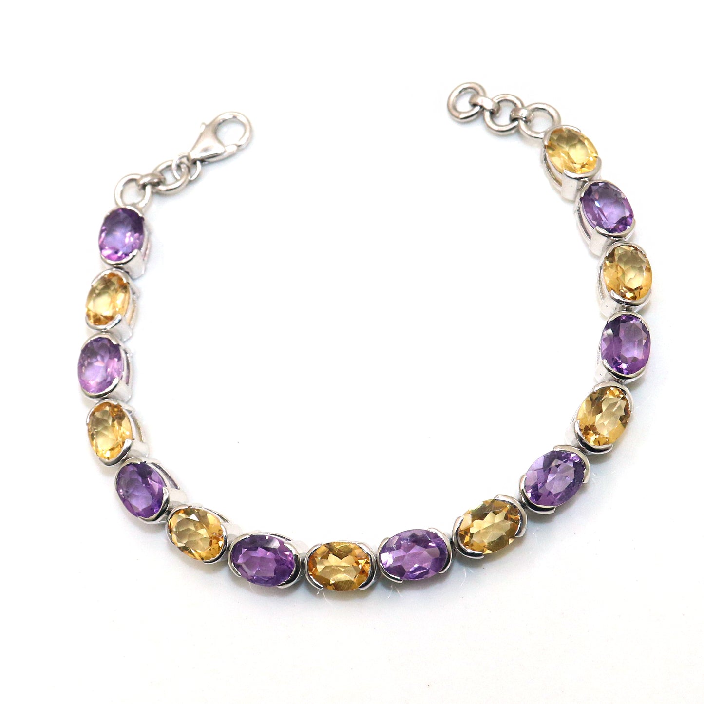 Citrine And Amethyst Gemstone Bracelets for Women