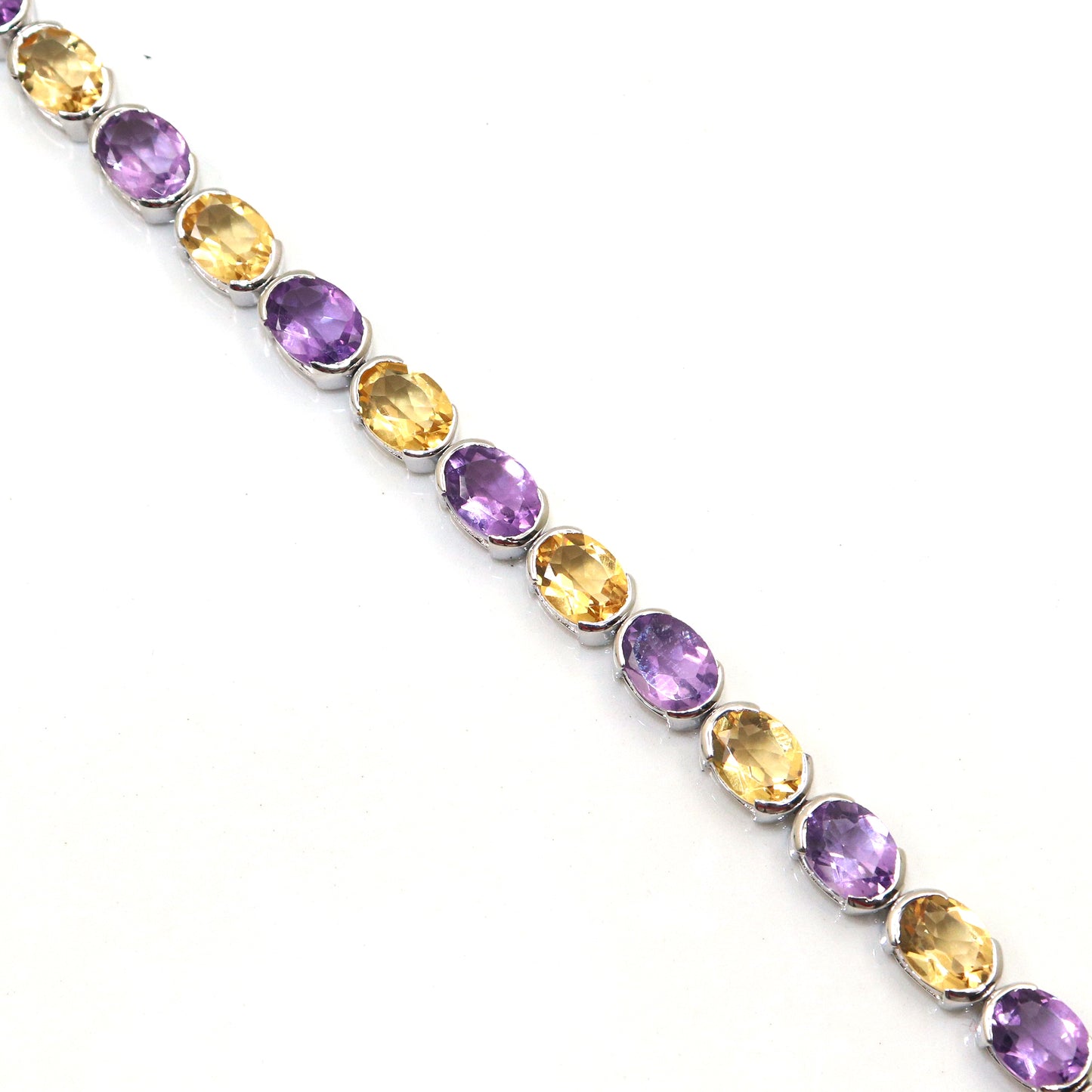 Citrine And Amethyst Gemstone Bracelets for Women