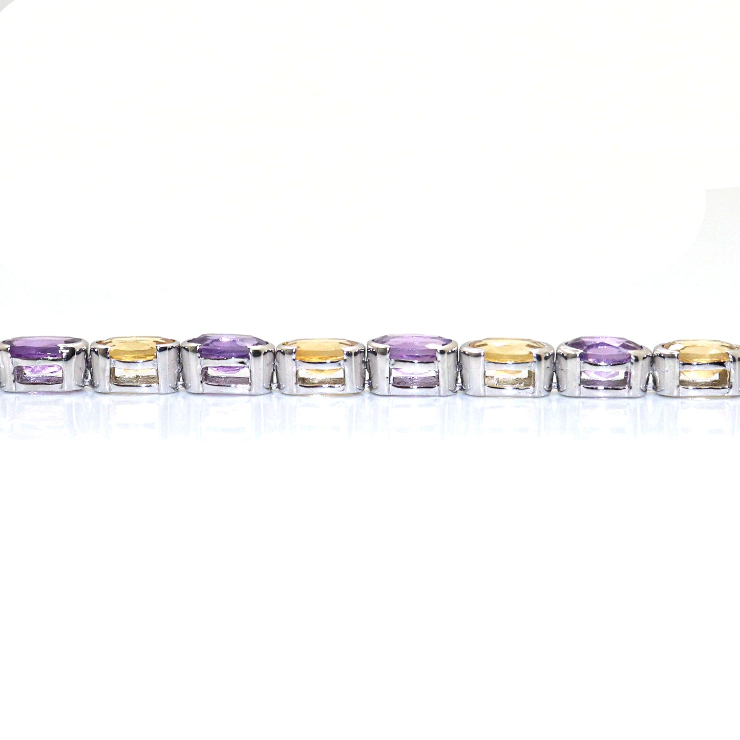 Citrine And Amethyst Gemstone Bracelets for Women