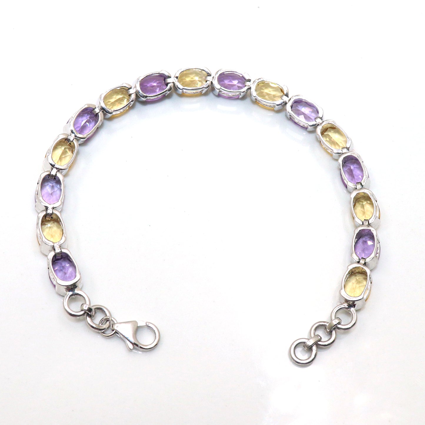 Citrine And Amethyst Gemstone Bracelets for Women