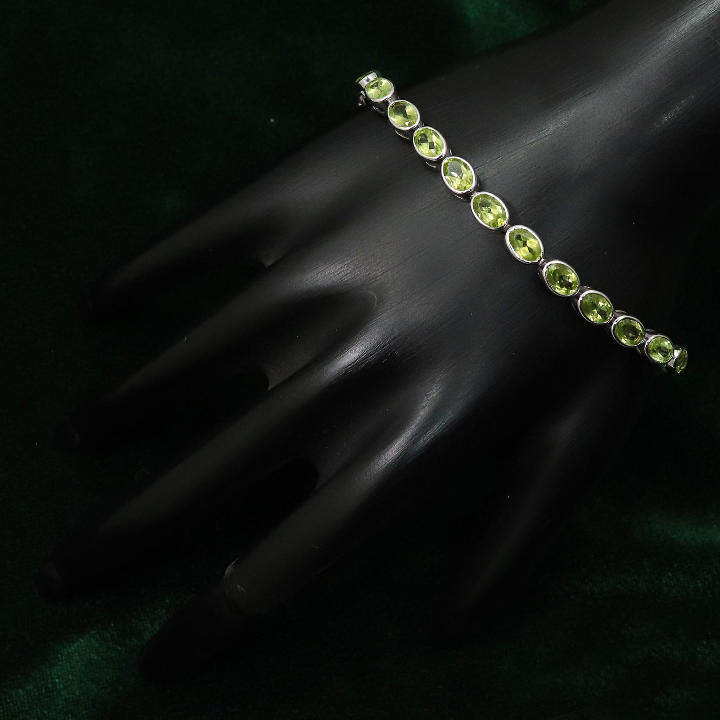 Minimalist Peridot Gemstone Beaded Bracelets