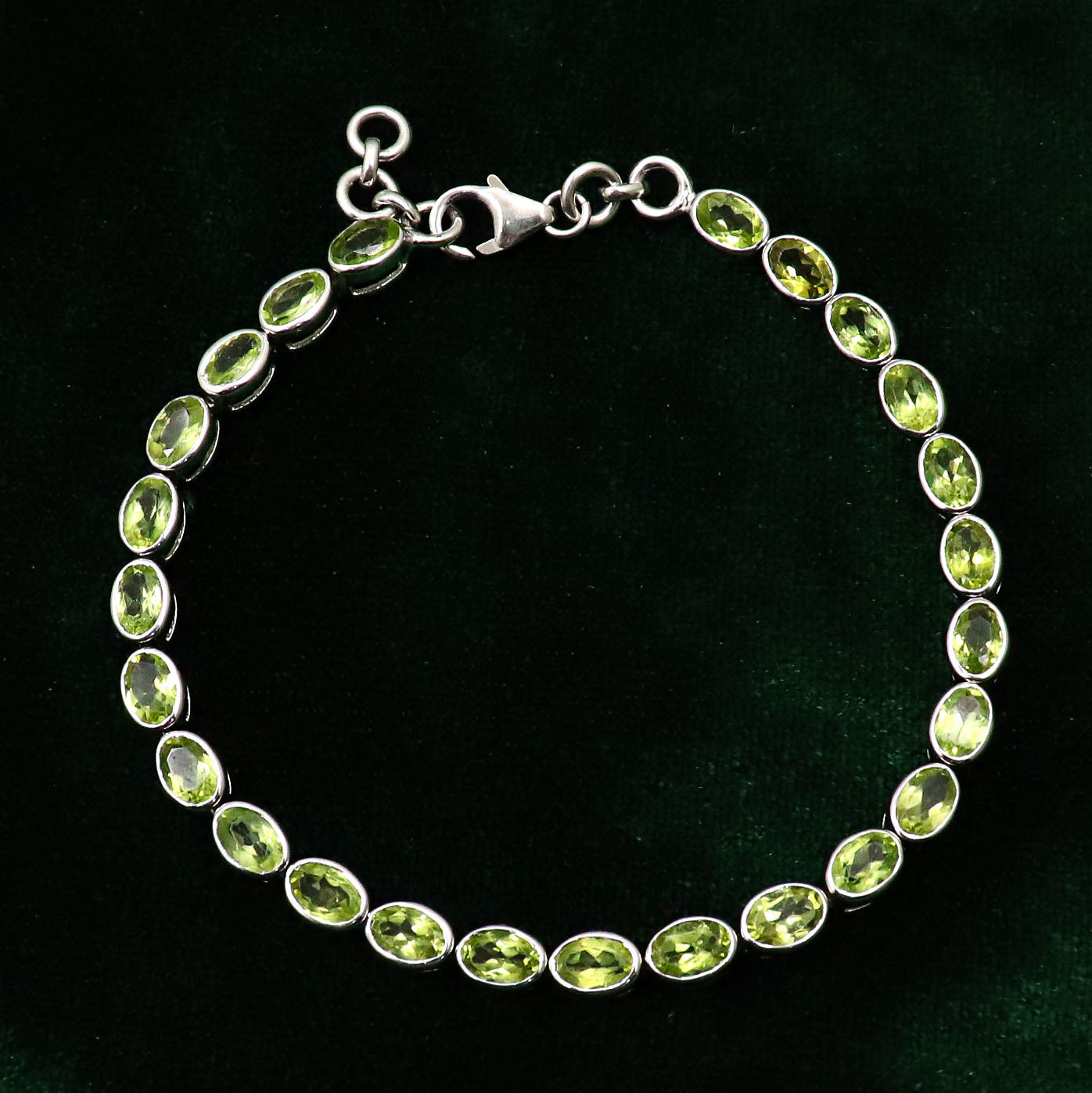 Minimalist Peridot Gemstone Beaded Bracelets