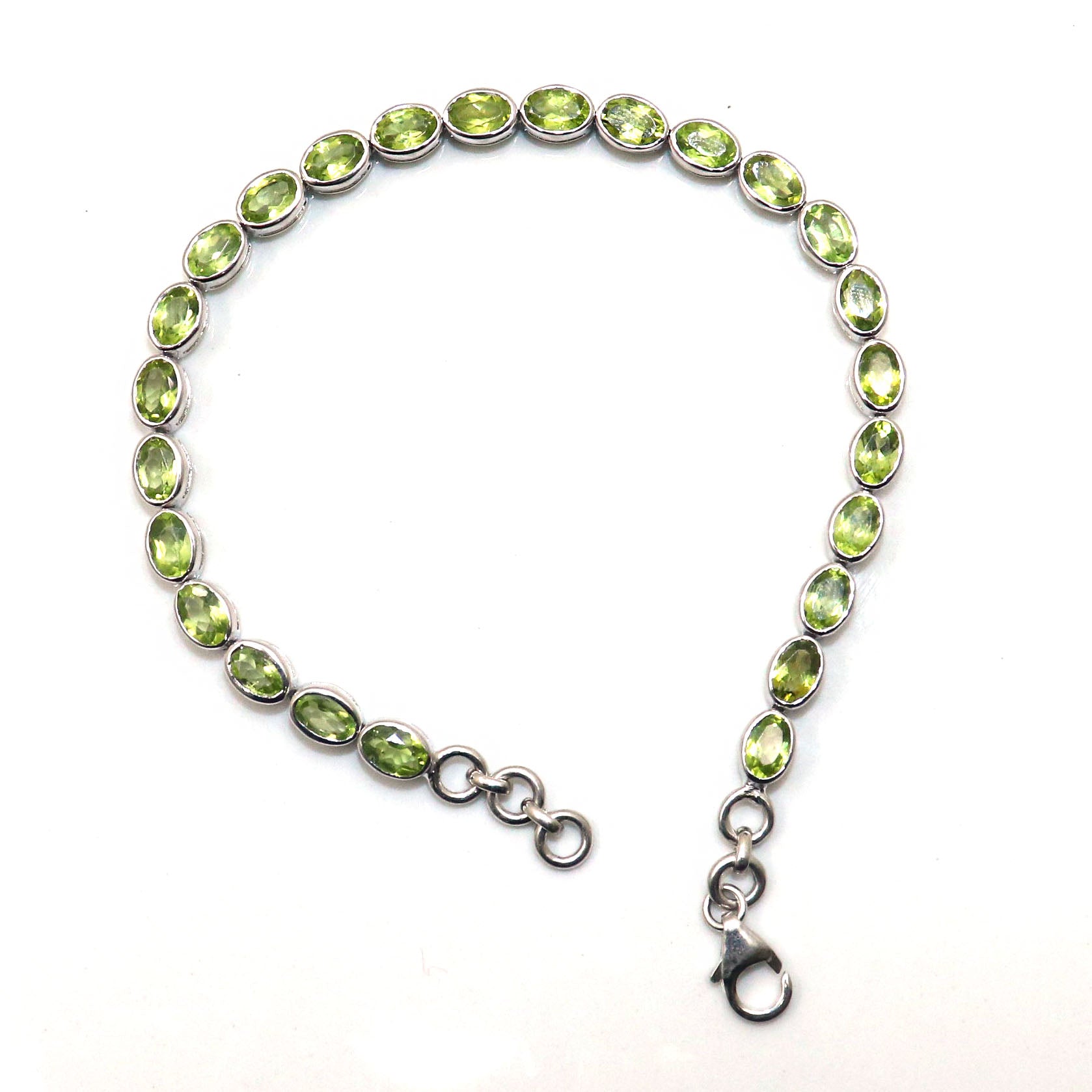 Minimalist Peridot Gemstone Beaded Bracelets