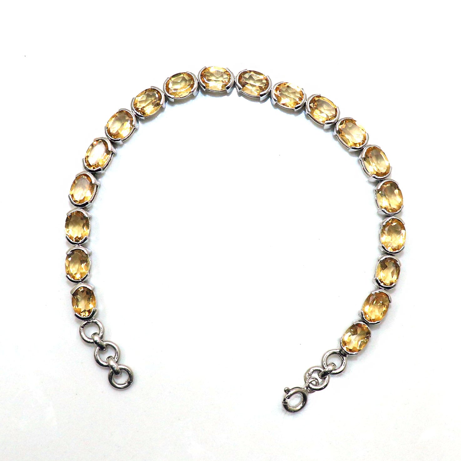 Eye Catchy Citrine Gemstone Tennis Bracelets Jewelry