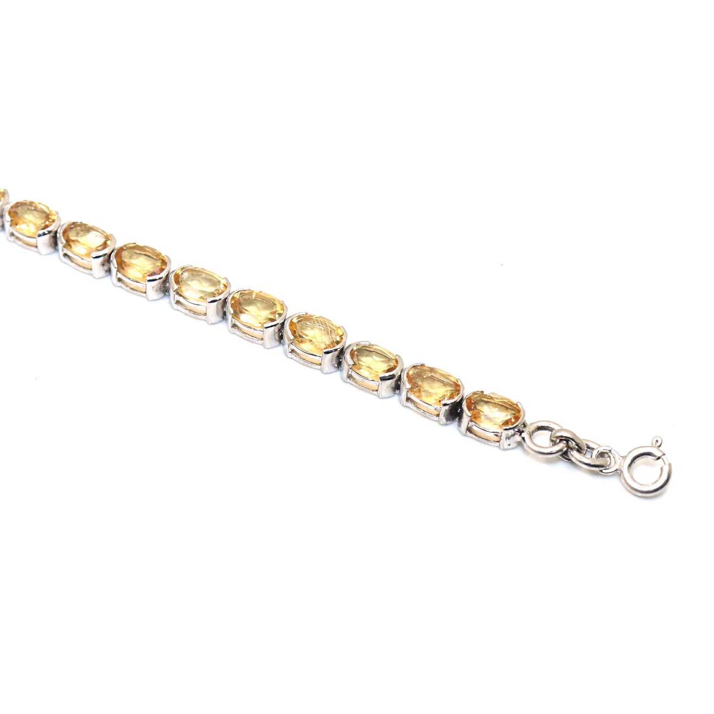 Eye Catchy Citrine Gemstone Tennis Bracelets Jewelry