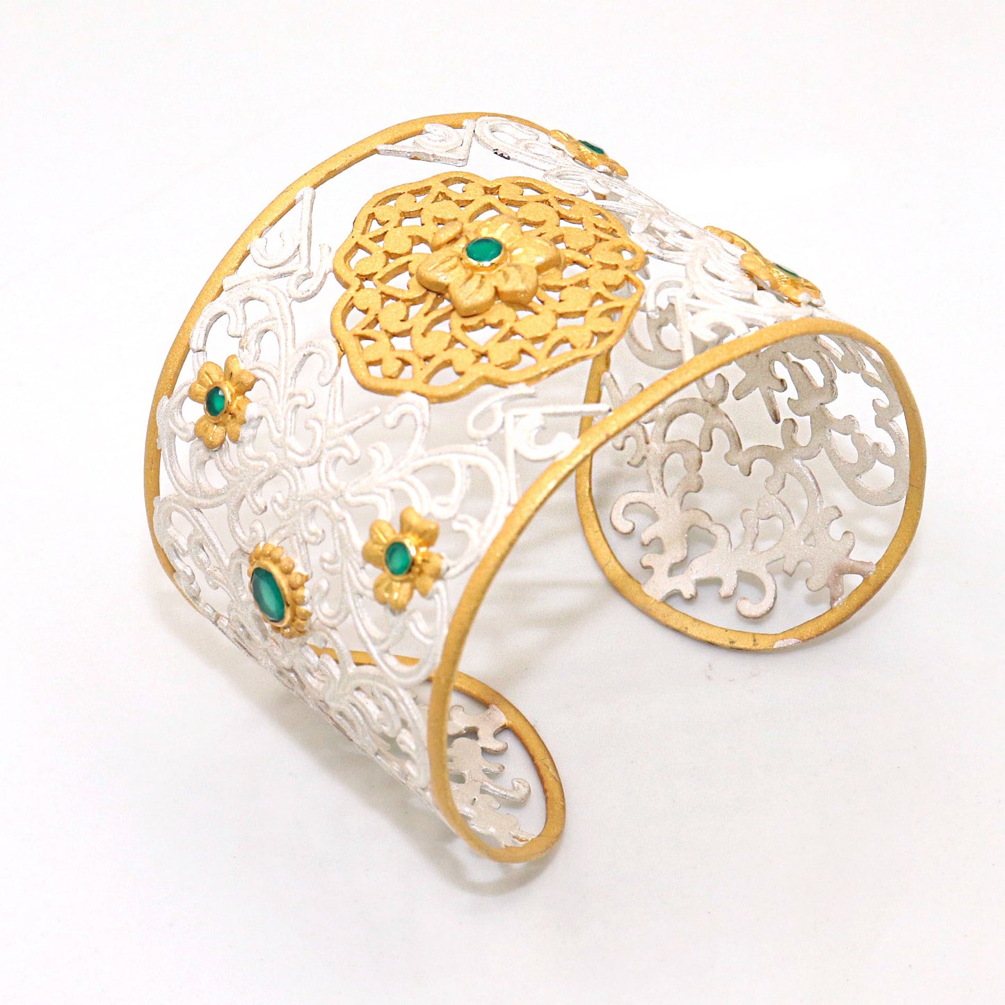 Classic Gold Plated Cuff Bracelet for Timeless Glamour.