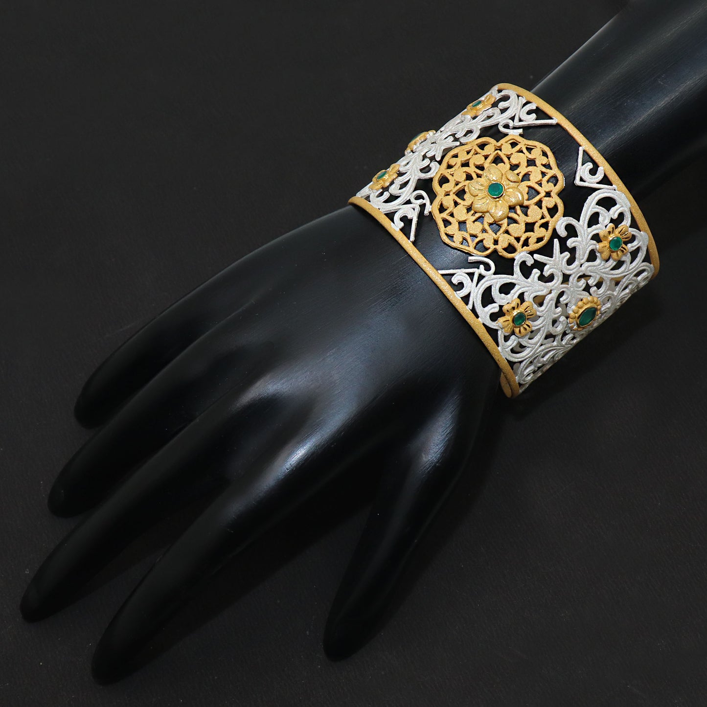 Classic Gold Plated Cuff Bracelet for Timeless Glamour.