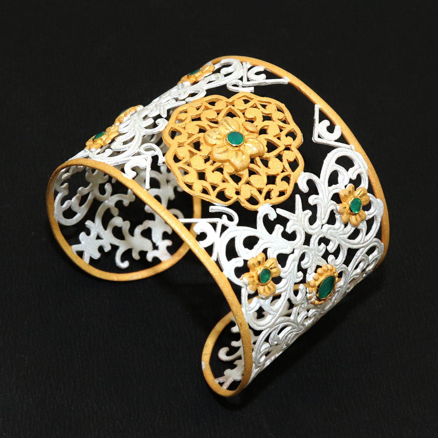 Classic Gold Plated Cuff Bracelet for Timeless Glamour.