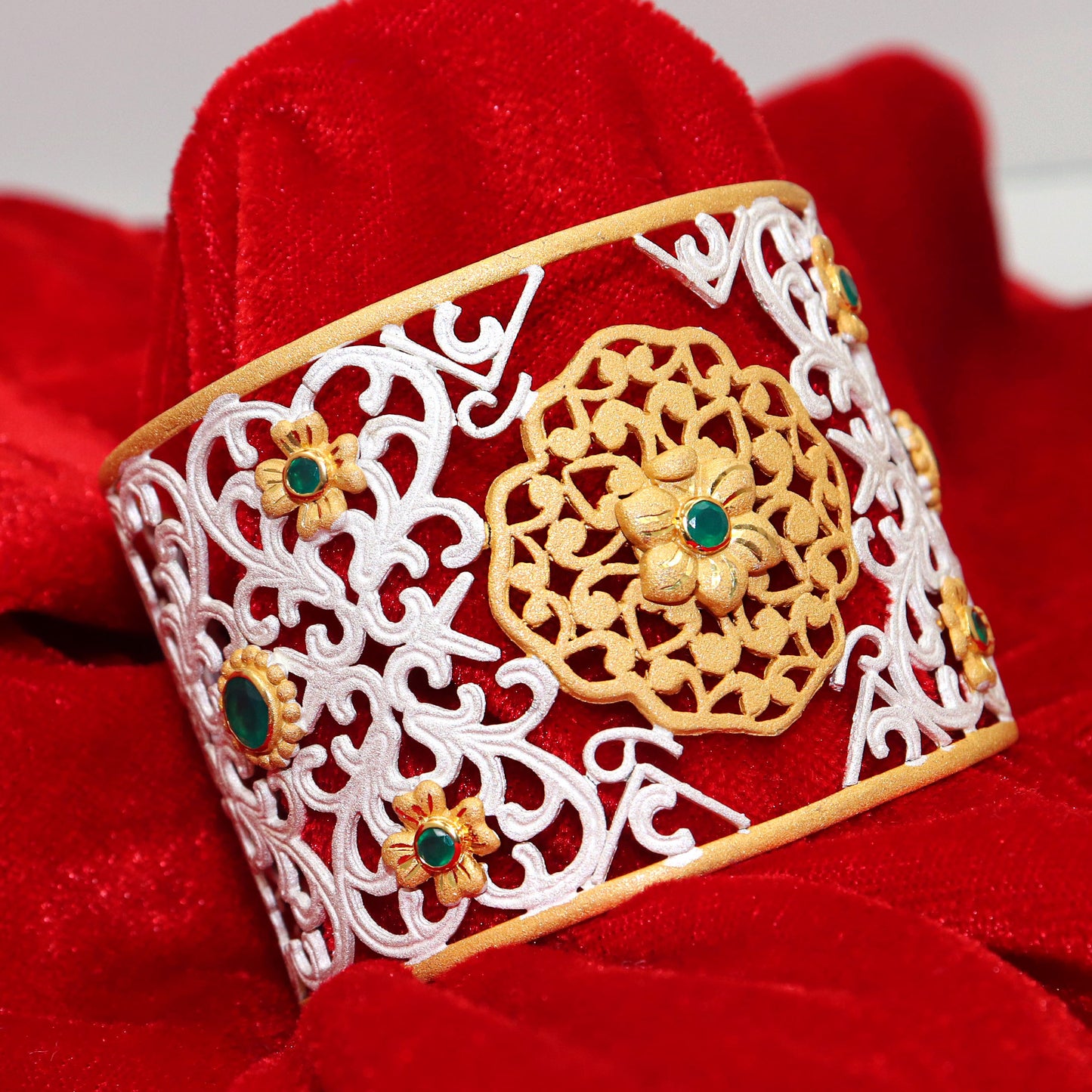 Classic Gold Plated Cuff Bracelet for Timeless Glamour.