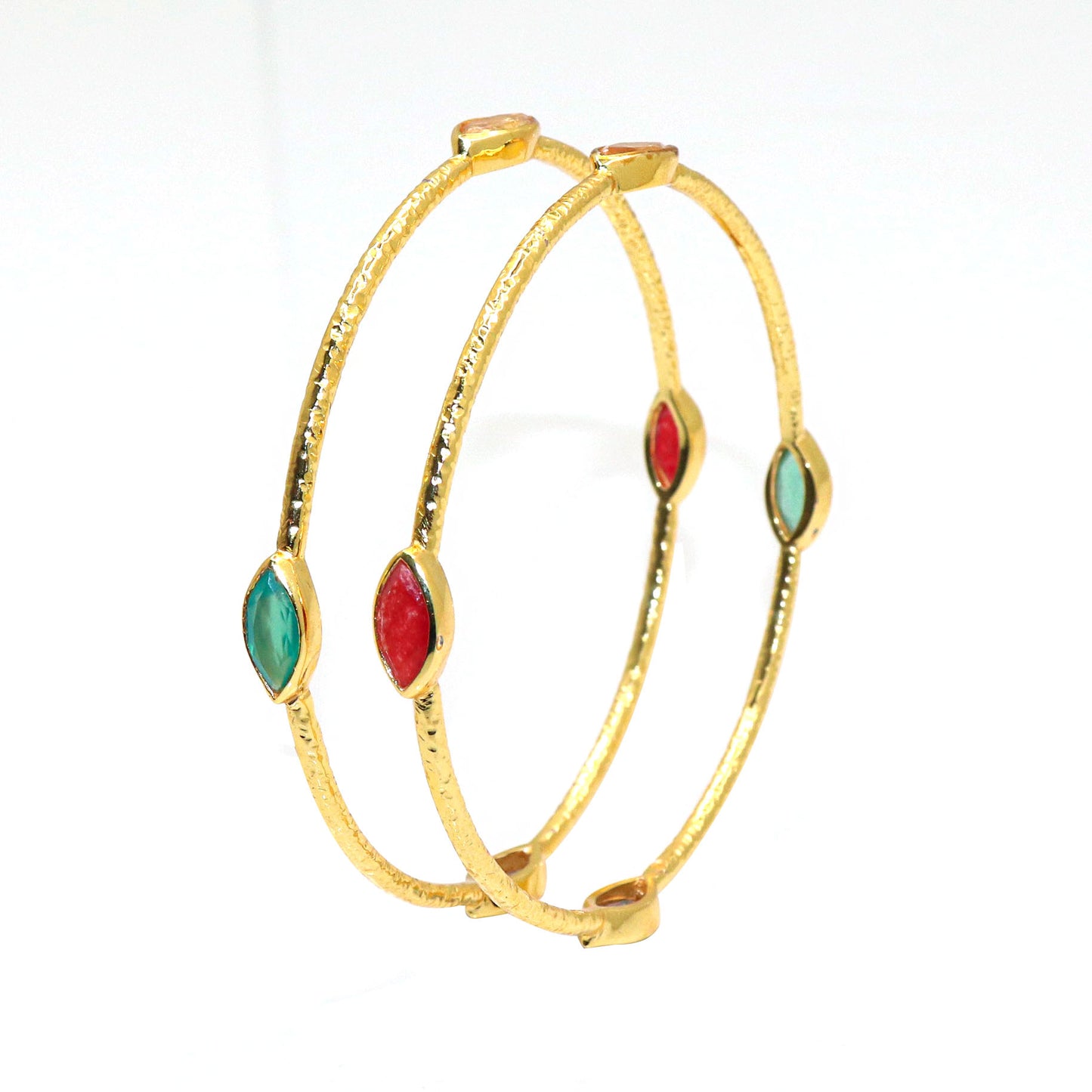 Cultural Elegance Traditional South Indian Temple Bangle Bracelet Jewelry