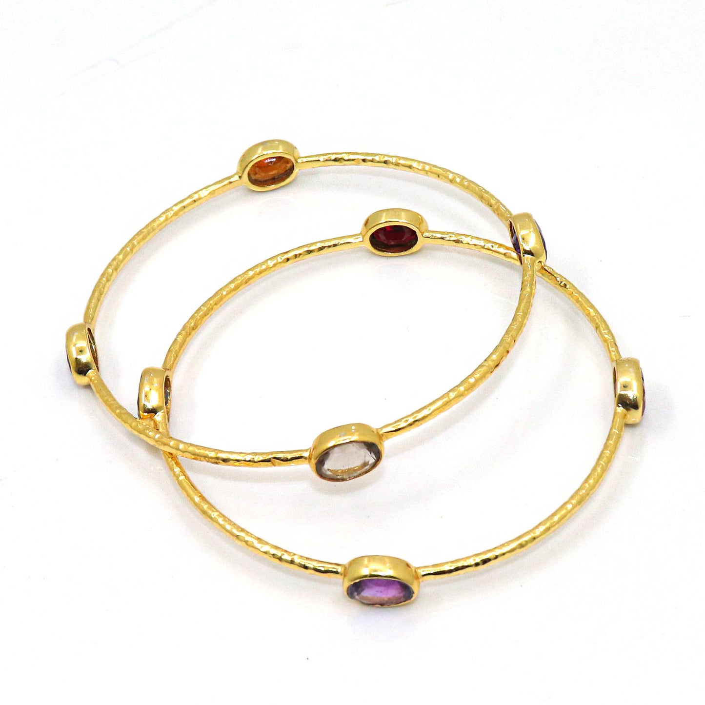 Gleaming Horizon A Sleek Minimalist Bangle Gemstone Bracelet.