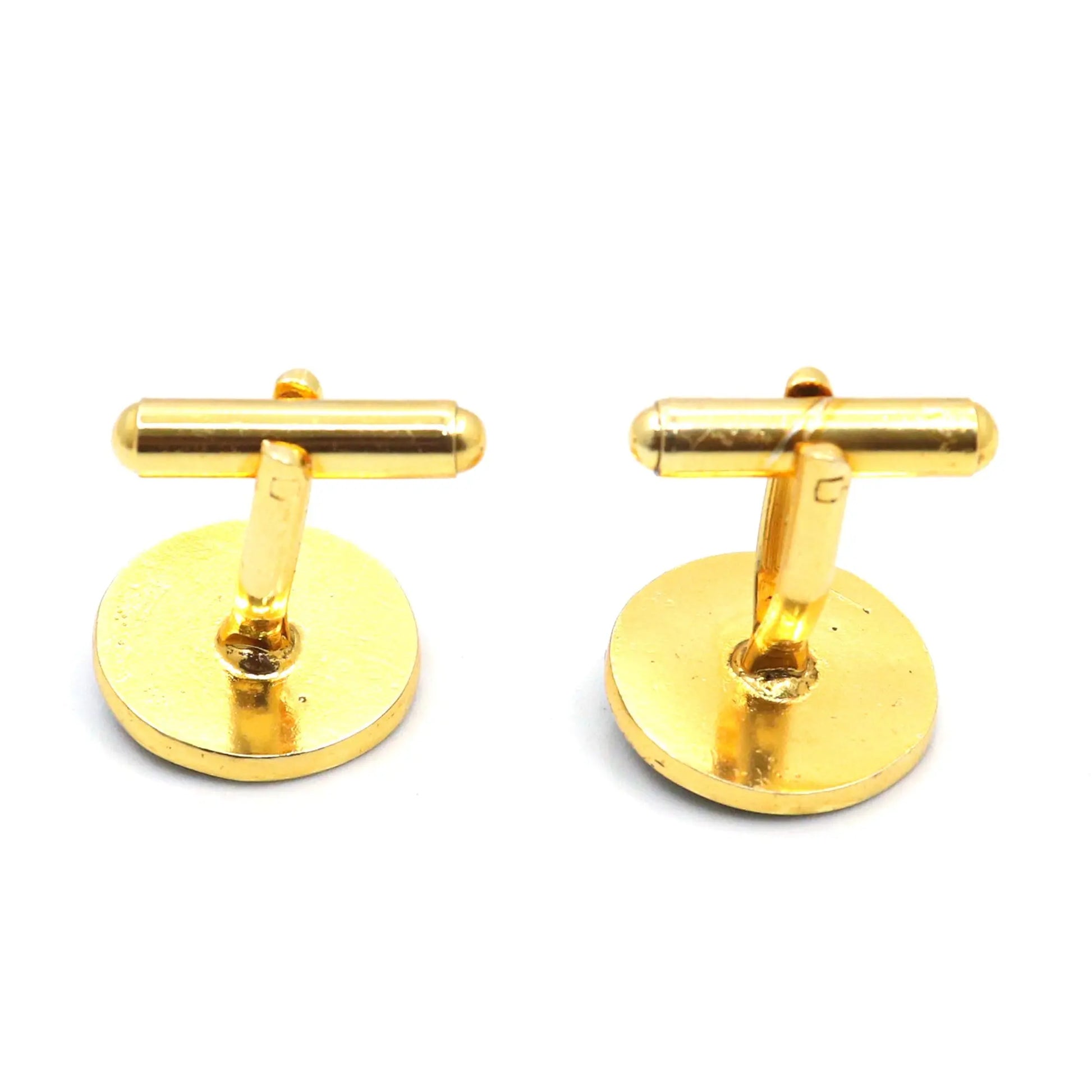 gold plated cufflinks