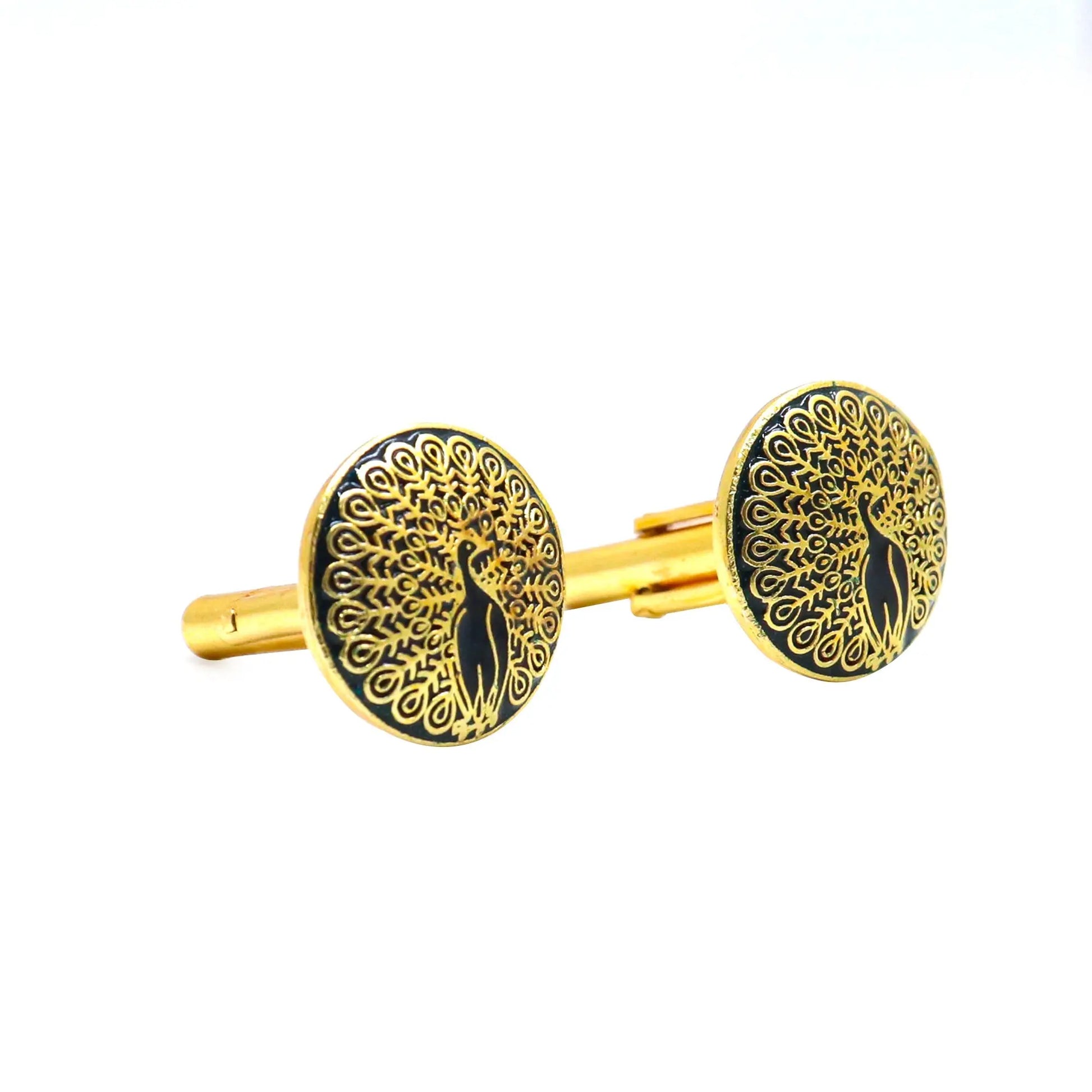 round cufflinks