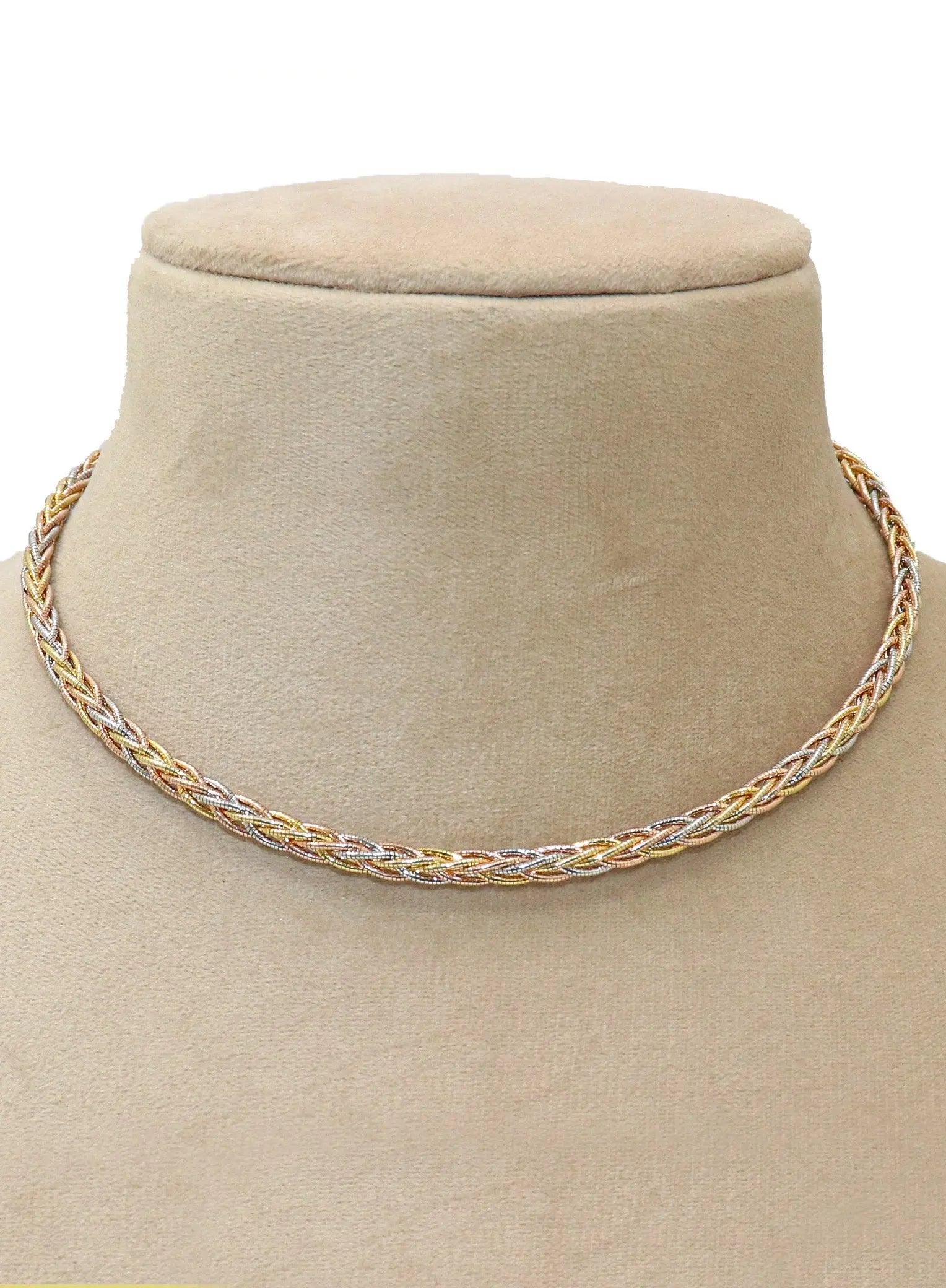 Beautiful Italian Chains Twisted Style Designer Necklace Jewelry - VJewels