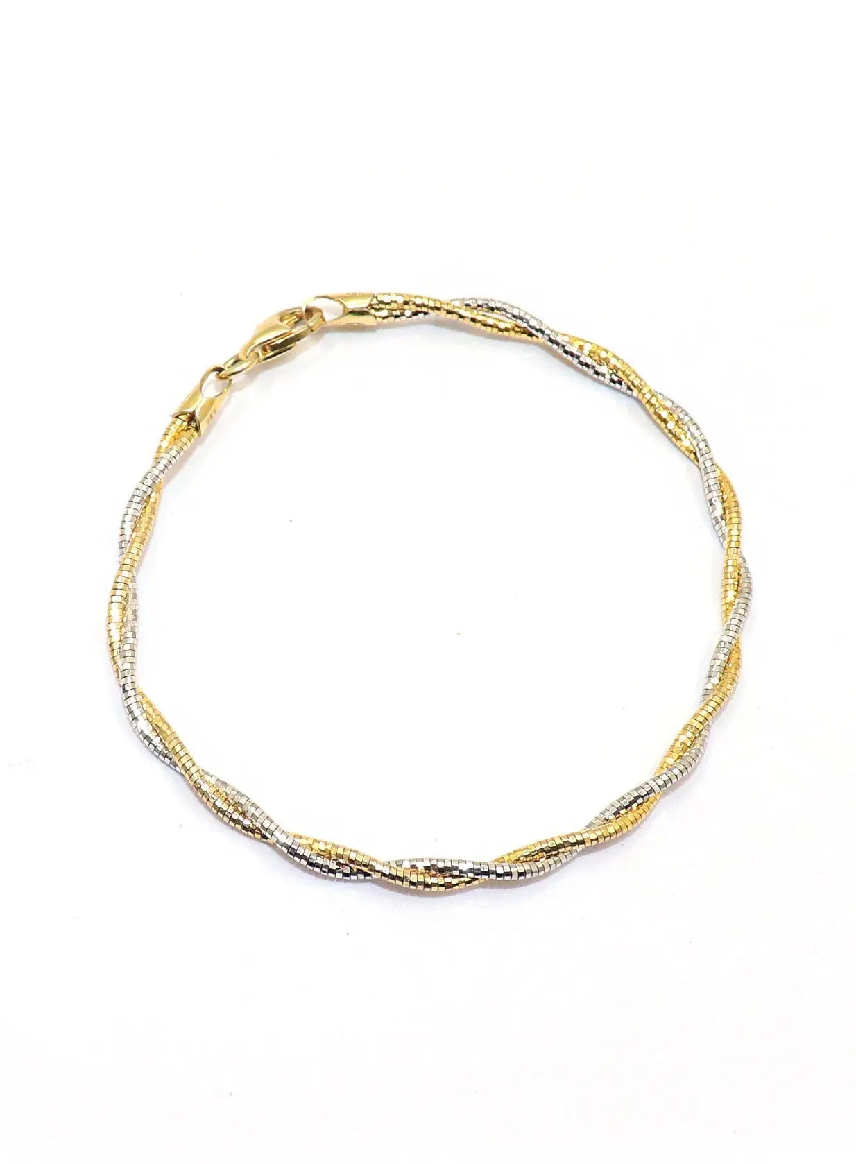 Italian Silver and Gold Plated Chains Designer Bracelet Jewelry - VJewels