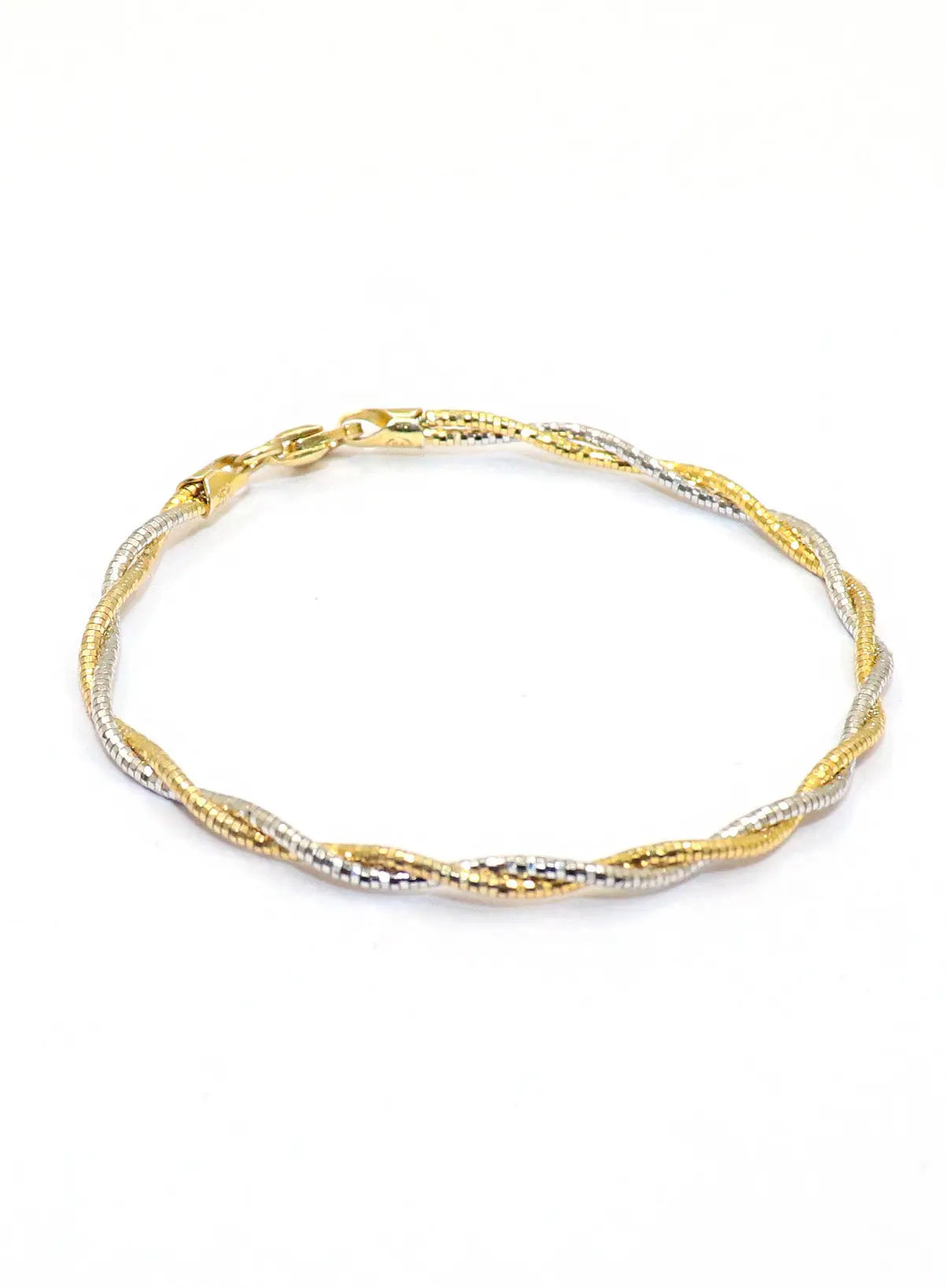 Italian Silver and Gold Plated Chains Designer Bracelet Jewelry - VJewels