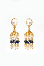 Golden Pearl Dazzle Earring