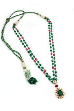 Golden Moissanite & Beaded Zenith Necklace