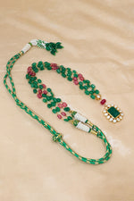 Golden Moissanite & Beaded Zenith Necklace
